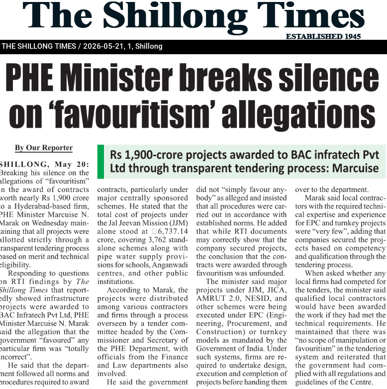 PHE Minister breaks silence on ‘favouritism’ allegations