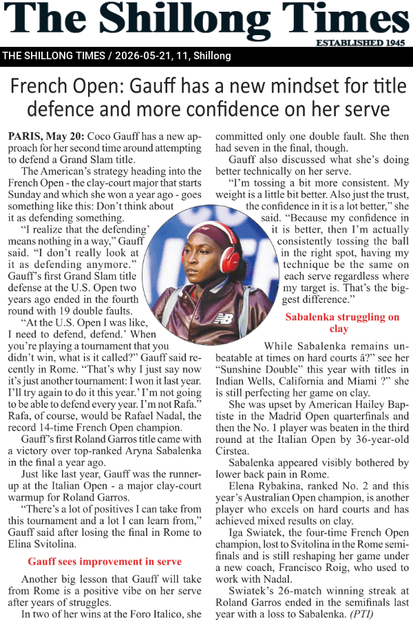French Open: Gauff has a new mindset for title defence and more confidence on her serve