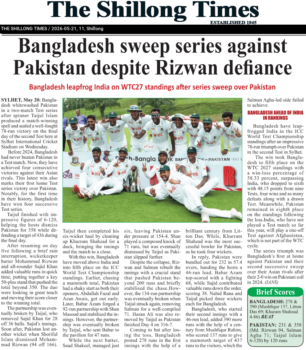 Bangladesh sweep series against Pakistan despite Rizwan defiance