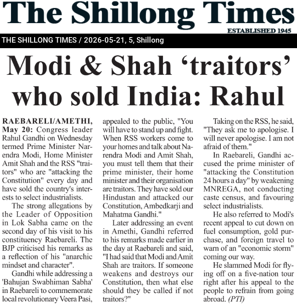 Modi & Shah ‘traitors’ who sold India: Rahul