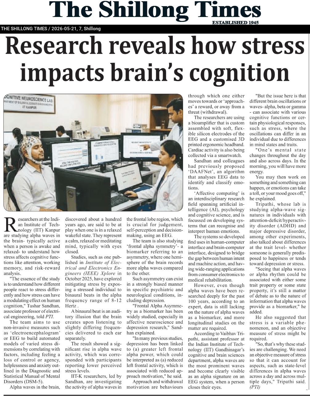 Research reveals how stress impacts brain’s cognition