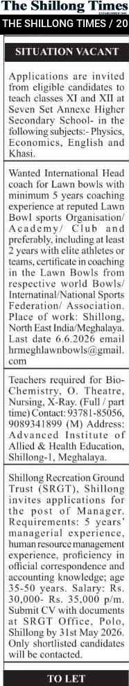 SITUATION VACANT