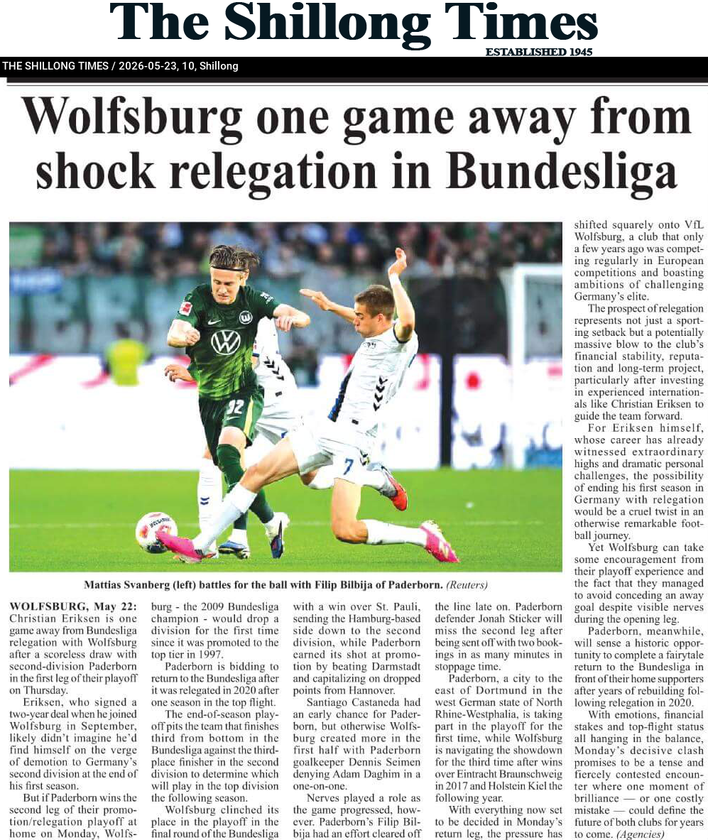 Wolfsburg one game away from shock relegation in Bundesliga