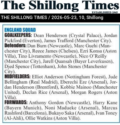 ENGLAND SQUAD
