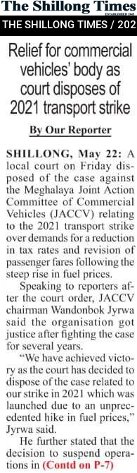 Relief for commercial vehicles’ body as court disposes of 2021 transport strike