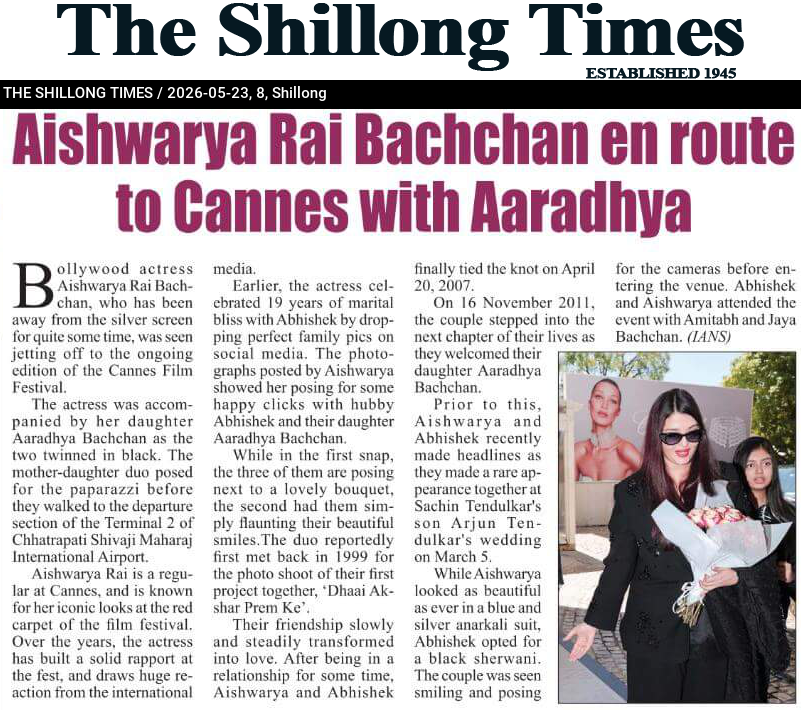 Aishwarya Rai Bachchan en route to Cannes with Aaradhya