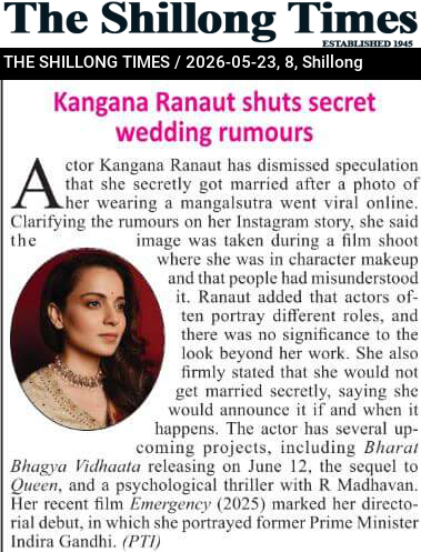 Kangana Ranaut shuts secret wedding rumours