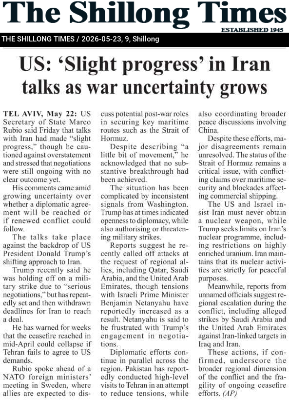 US: ‘Slight progress’ in Iran talks as war uncertainty grows