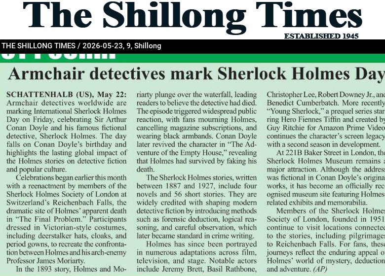 Armchair detectives mark Sherlock Holmes Day