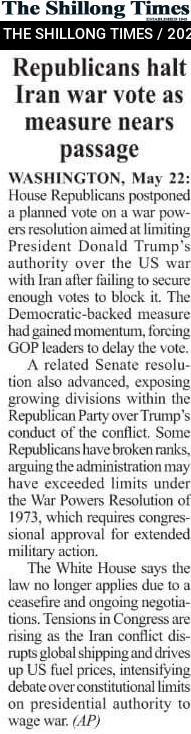 Republicans halt Iran war vote as measure nears passage