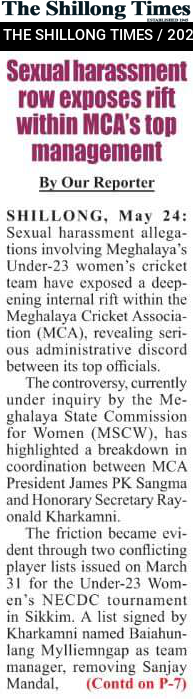 Sexual harassment row exposes rift within MCA’s top management