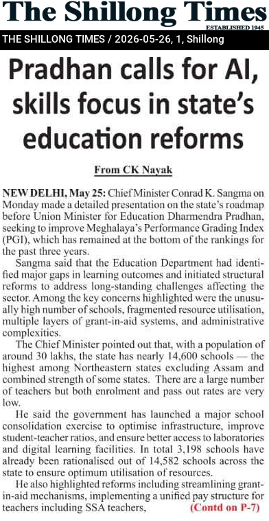 Pradhan calls for AI, skills focus in state’s education reforms