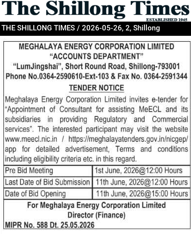 MEGHALAYA ENERGY CORPORATION LIMITED