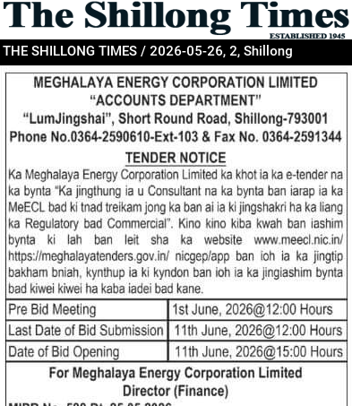 MEGHALAYA ENERGY CORPORATION LIMITED