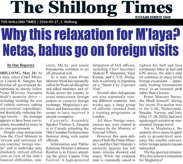 Why this relaxation for M’laya?