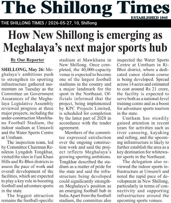 How New Shillong is emerging as Meghalaya’s next major sports hub