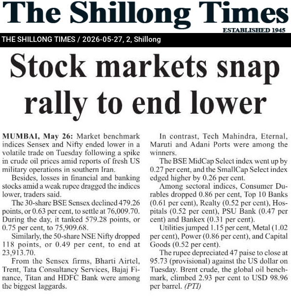 Stock markets snap rally to end lower