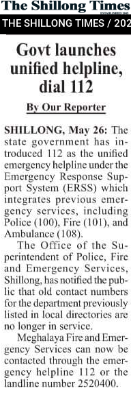 Govt launches unified helpline, dial 112