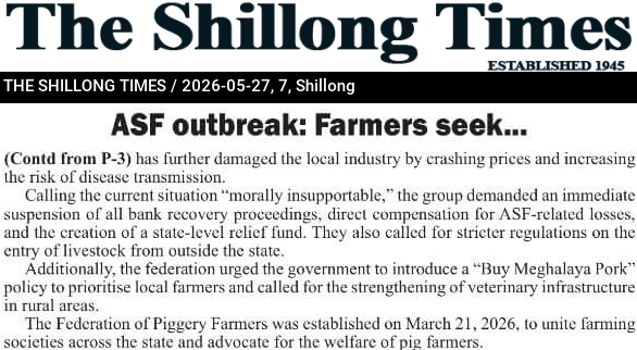 ASF outbreak: Farmers seek…