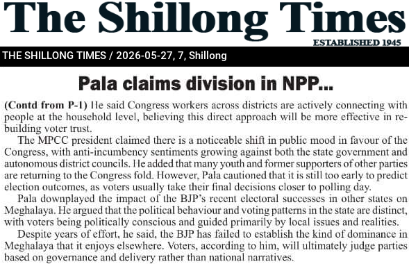 Pala claims division in NPP…