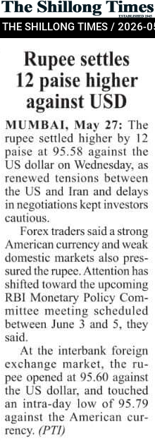 Rupee settles 12 paise higher against USD