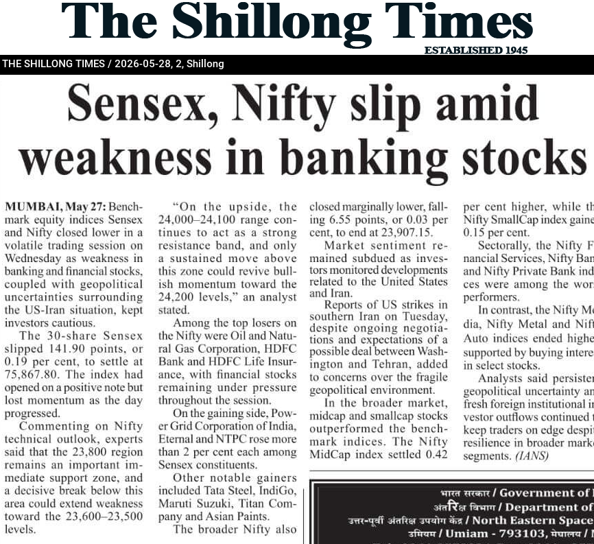 Sensex, Nifty slip amid weakness in banking stocks