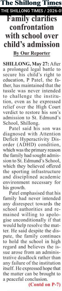 Family clarifies confrontation with school over child’s admission